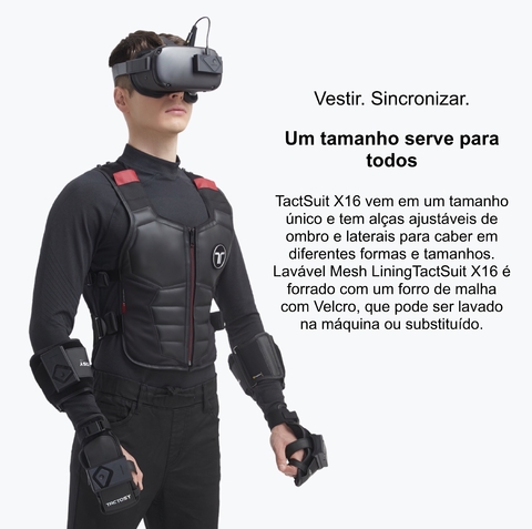 Imagem do bHaptics Tactsuit l Wearable Haptic Vest , Colete Háptico , Trajes Hápticos de Corpo Inteiro , Compatível com VR PC PS4/5 XBOX