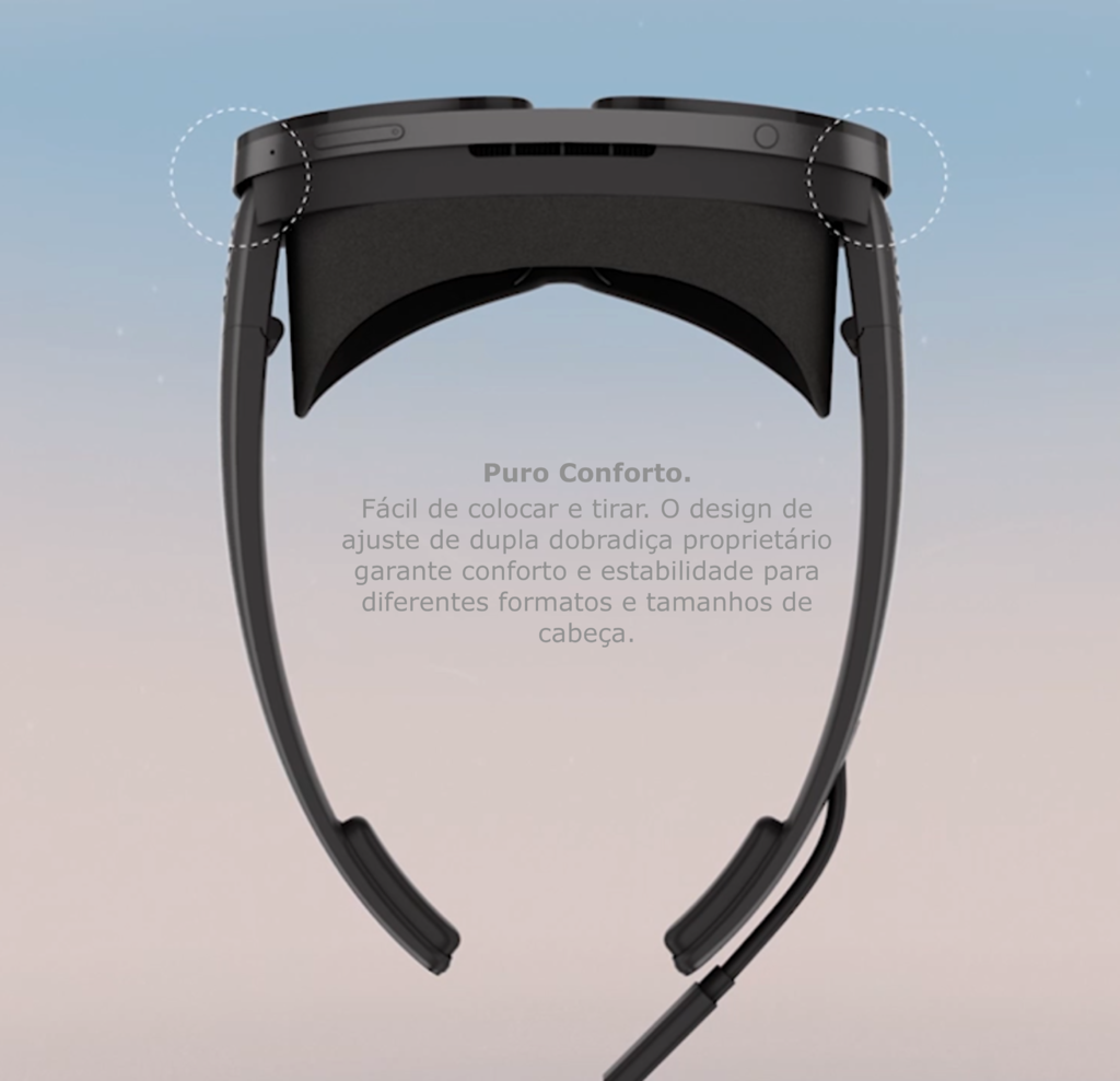 HTC VIVE FLOW | + Controller | Compacto e Leve A Serenidade Acontece | Os óculos VR Imersivos Feitos para o Bem-Estar e a Produtividade Consciente
