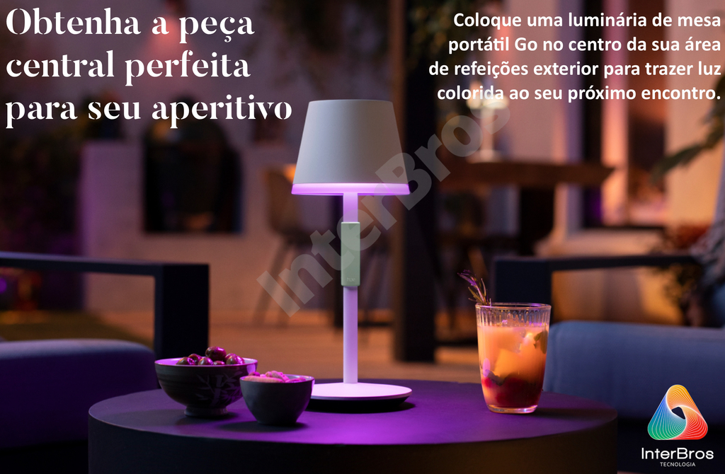 Image of Philips Hue Go Portable Table Lamp Luminária Portátil de Mesa