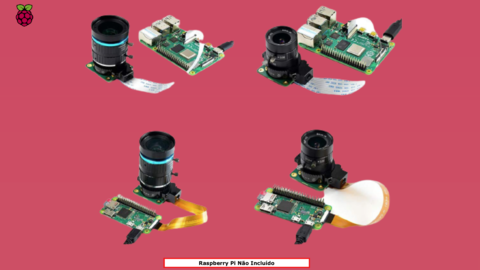 Raspberry Pi High Quality Câmera , Sensor Sony IMX477 de 12,3 megapixels , + 10 Lentes 10°- 200° - loja online