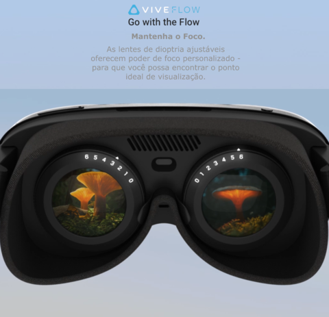 HTC VIVE FLOW Controller | Compacto e Leve A Serenidade Acontece | Os óculos VR Imersivos Feitos para o Bem-Estar e a Produtividade Consciente