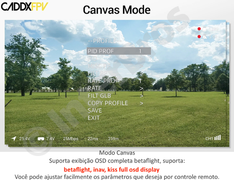 Image of CADDXFPV Walksnail Avatar VRX with Avatar HD PRO Kit com Gyro & Camera l Kit FPV Drones & UAVs l Compatível com DJI Camera & Fatshark