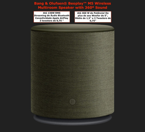 Image of Bang & Olufsen Beoplay M5 Wi Fi Bluetooth Airplay Escolha a Cor