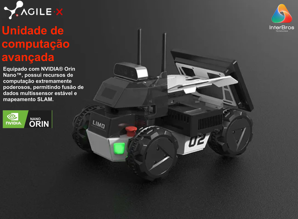 Agilex LIMO , Open-Source Mobile Robot (ROS compatible) , Autonomous 4X4 Mobile Robot , Artificial Intelligence , Educacional , Pesquisa , Competição , +12 anos on internet