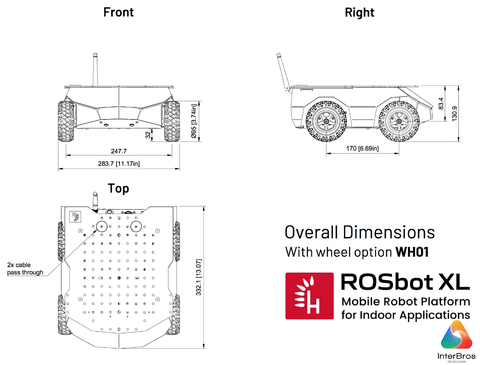 Husarion ROSbot XL , Plataforma de Robô Móvel Autônomo Universal para Pesquisa & Desemvolvimento , ROS2-native