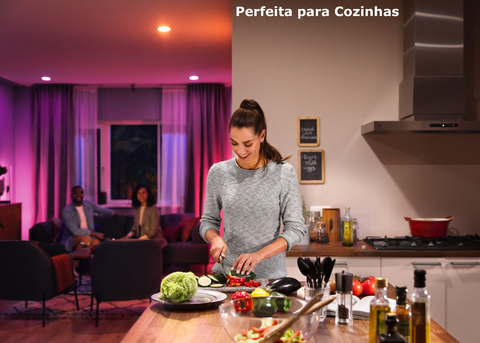 Philips Hue White and Color Ambiance BR30 65W | 3ª Geração | Bluetooth Smart Flood Light | Lâmpada Spot de Embutir | Compatível com Alexa, Apple Homekit & Google Assistant | Funciona com Bluetooth e/ou com a Hue Bridge l Kit2 - comprar online