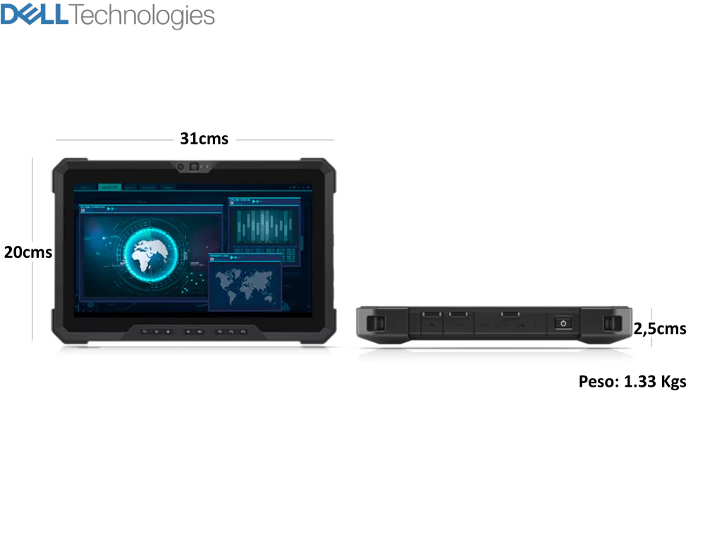 DELL Latitude 7220 Rugged Extreme Tablet i7 , 16GB RAM , 512GB SSD