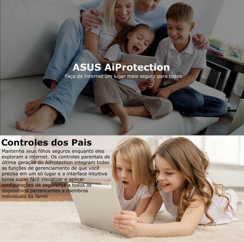 Asus Zenwifi 6E PRO ET12 AiMesh | AXE11000 | Tri-Band | Sinal WiFi de 360º | Dual 2.5G Ports | Cobertura de 280m² & 3+ Rooms | Incluída Segurança de Internet Vitalícia na internet