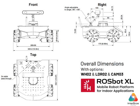 Husarion ROSbot XL , Plataforma de Robô Móvel Autônomo Universal para Pesquisa & Desemvolvimento , ROS2-native - comprar online