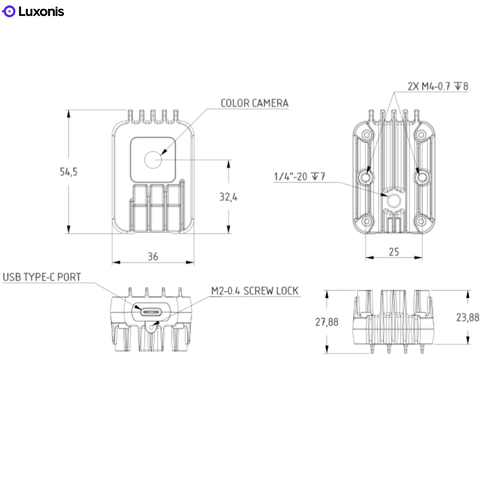 Luxonis OAK-1 W Camera Depth Stereo 3D Wide FOV 12MP Sensor OV9782 - comprar online