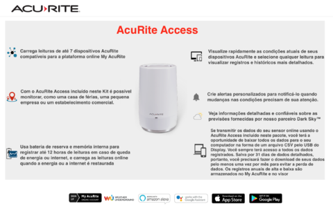 Imagem do AcuRite Access Hub Monitoramento Remoto Acesso a Internet e Connect PC Compatível com Amazon Alexa