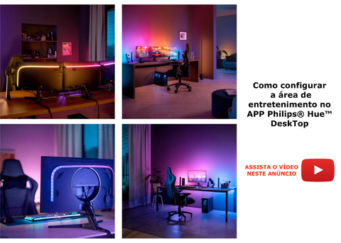 Philips Hue Play Gradient Lightstrip Fita de LED Para Monitores PC e Mac 32" até 34" - buy online