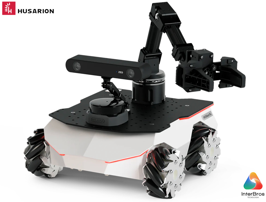 Husarion ROSbot XL , Plataforma de Robô Móvel Autônomo Universal para Pesquisa & Desemvolvimento , ROS2-native - Loja do Jangão - InterBros