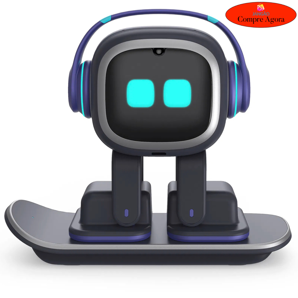 Imagem do Emo True AI Pet Robot | Animal de Estimação com Inteligência Artificial | Machine Learning | Comando de Voz | Reconhecimento Facial | Mais de 1000 expressões e movimentos para interação humana l EMO go home