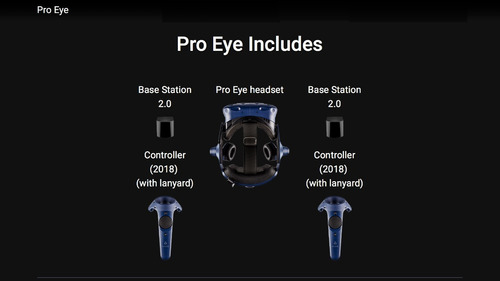 HTC VIVE Pro Eye Enterprise VR System l Eye Tracking l 99HARJ000-00