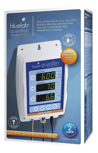 Bluelab Guardian Connect Bluetooth | Monitor 3-em-1 | PH | Temperatura | Condutividade (TDS) | GrowRoom | Tendas de Cultivo Hidroponia Indoor on internet