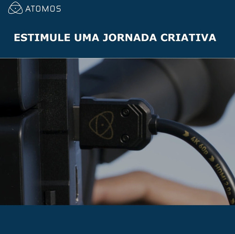 Atomos AtomFLEX Coiled Micro-HDMI to HDMI Cable 40cms até 80cms ATOM4K60C2 - Loja do Jangão - InterBros