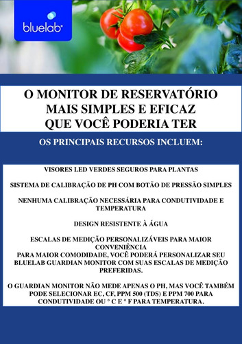 Bluelab Guardian MONGUA Monitor 3-em-1 | PH | Temperatura | Condutividade (TDS) | GrowRoom | Tendas de Cultivo Hidroponia Indoor na internet