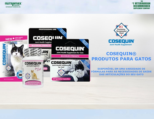 Cosequin + Omega3 60 Tabletes Macios Gatos - tienda online