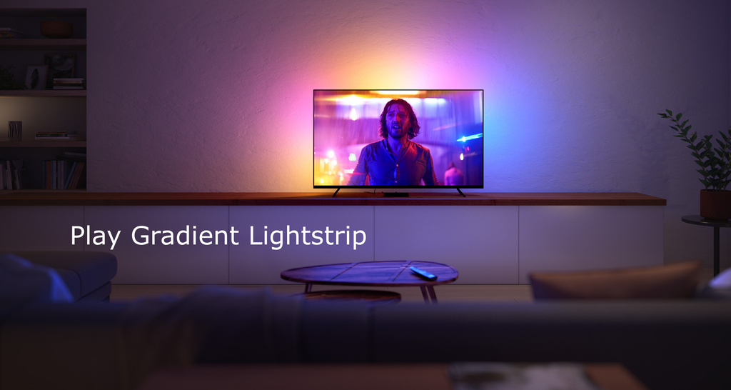 Philips Hue Play Gradient Lightstrip Fita de LED 55" + Hue Light Tube Large + Hue Sync Box TVs de 55" até 65" - buy online