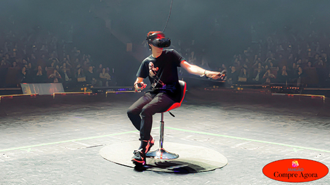 Cybershoes Gaming Station l VR Foot Tracker l for Oculus Quest & Steam VR l Use com seu headset VR para caminhar ou correr em jogos VR l Experimente o poder dos games de realidade virtual. - loja online