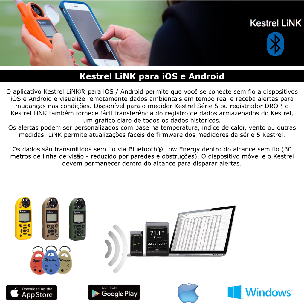 Imagem do Kestrel 5200 Pro Environmental Meter Bluetooth Nova Geração
