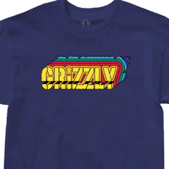 Camiseta Grizzly Skate Mystery Van "Azul"