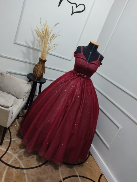 Vestido debutante ombro a cheap ombro