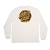 Camiseta Manga Longa Thrasher Flame Dot Collab Santa Cruz x Thrasher Off White - comprar online