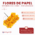 Flores de Papel Grandes con Cabo x 144 unidades en internet