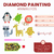 6 Animales Kit Pintura De Diamante Sticker Diamond Painting - comprar online