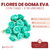 Flores de Goma Eva con cabo x 36 Unidades - CandyCraft Souvenirs en Once