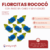 Florcitas Rococo Con raso sin cabo x 50 unidades - CandyCraft Souvenirs en Once