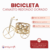 Bicicleta Redonda Dorada - comprar online