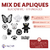 Apliques - Mix Black/White x11u SKU 1522 - CandyCraft Souvenirs en Once