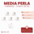 Media Perla Tornasol 8mm 190u x 25gr - comprar online