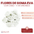 Flores de Goma Eva con cabo x 36 Unidades - CandyCraft Souvenirs en Once