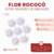 Florcitas Rococo Extra Grandes sin cabo x 12 unidades - CandyCraft Souvenirs en Once