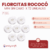 Florcitas Rococo Mini sin cabo x 72 unidades - tienda online