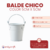 Balde Chico Color 5x5 - CandyCraft Souvenirs en Once