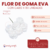Florcitas de Goma Eva con cabo x 60 unidades - tienda online