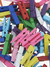 Broches de Madera Colores Surtidos 2,5 cm Extra Mini x 1000 unidades - CandyCraft Souvenirs en Once