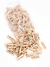 Broches de Madera Extra Mini x 50 unidades Natural - CandyCraft Souvenirs en Once