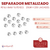 Perla Separador Metalizado 6mm Plateado x 25gr - 230u - comprar online