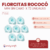 Florcitas Rococo Mini sin cabo x 72 unidades - tienda online