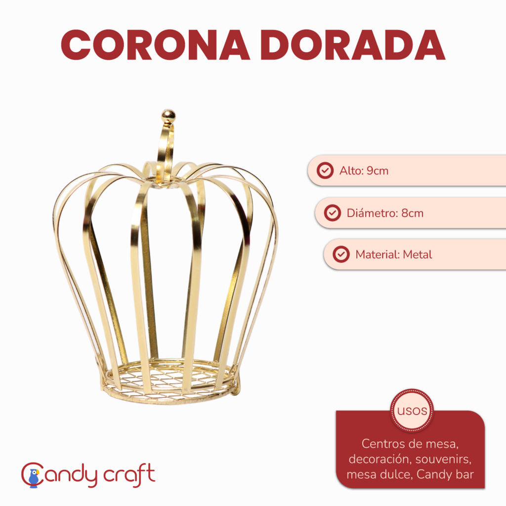 Corona Dorada  Tienda Online Candy Craft