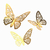 Mariposas Metalizadas x 12 unidades - tienda online