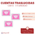 Cuentas Traslucidas Carta 22x16mm x 5 unidades - CandyCraft Souvenirs en Once