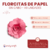 Florcitas de Papel Sin Cabo x 9 unidades - CandyCraft Souvenirs en Once