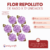 Flor Repollito de Raso con hojita x 12 unidades - tienda online